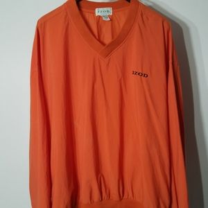 Izod Mens Vintage Nylon Pullover Windbreaker Shacket